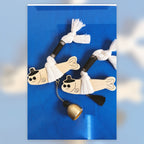 Lucien Deco Gat-Myeongtae fish door bell charm wood cord and bell detail