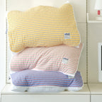Oikos Triple Stripe terry pillow cover colors shown stacked