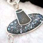 Sodamye Najeon Gat keyring mother of pearl surface close detail