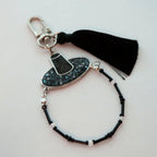 Sodamye Najeon Gat keyring with beaded loop and black tassel